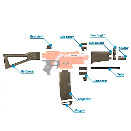 Blasterparts - SMG-Kit 1: MP5, Olive 2 Blasterparts - SMG-Kit 1: MP5, Olive – Bild 2