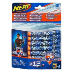 NERF - N-Strike Elite Blue Camouflage Special Edition Clip System Darts 12er Pack