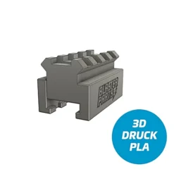 Blasterparts - Nerf Zu Picatinny-Rail Adapter V2 - 4,5 Cm