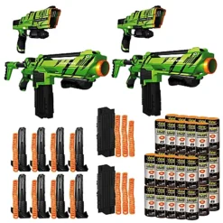 Tek Recon 2 Player Pack: 2x Hammer Head Blaster & 2x Havok Blaster & 8x Hammer Head Refill Pack &2x Havok Refill Pack & 40x Ammo 25er Pack NRG-Rounds